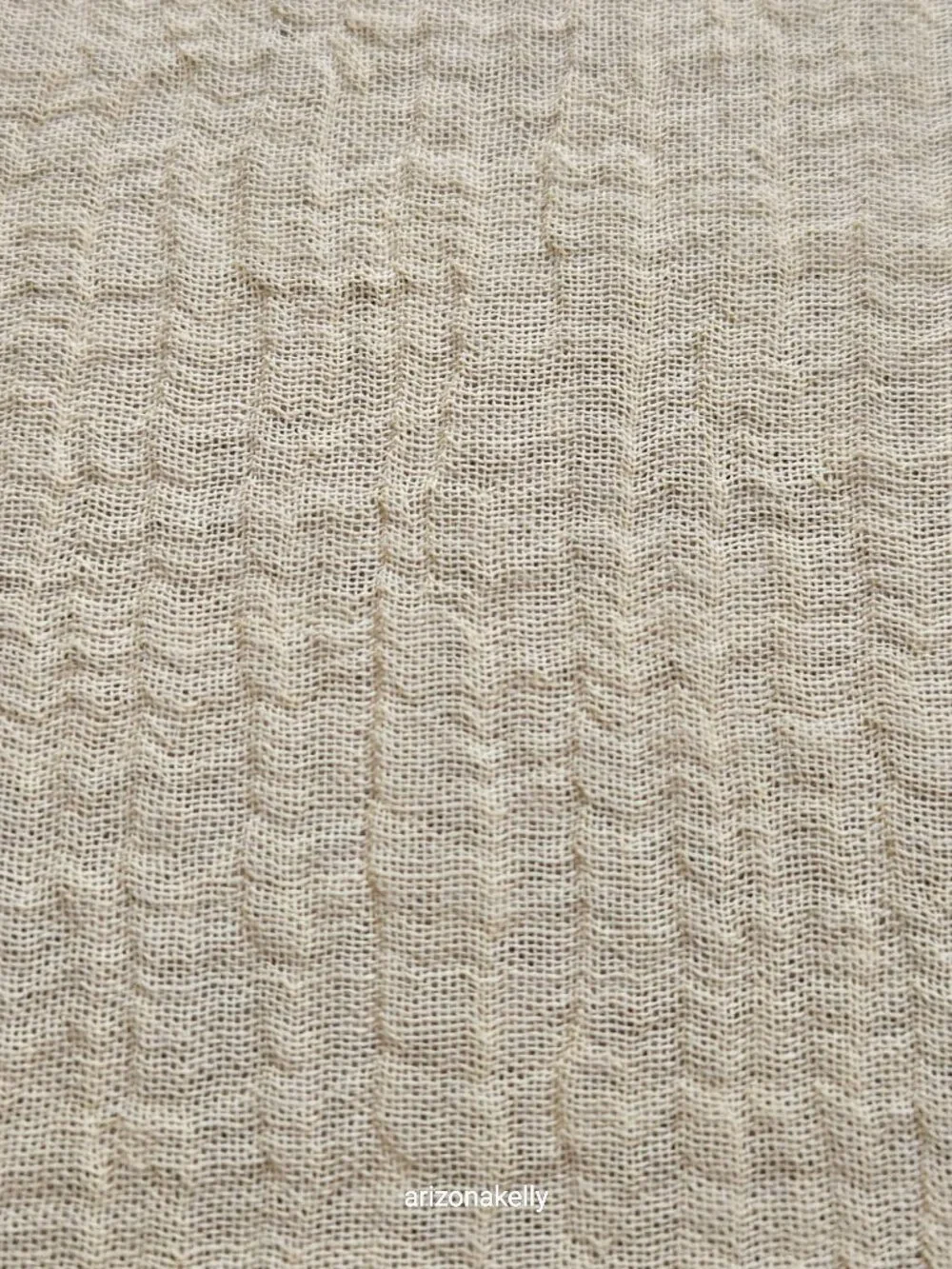 NWOT 100% Linen Scarf Seersucker Puckered Wrap Oversized Shawl Yellow Monday